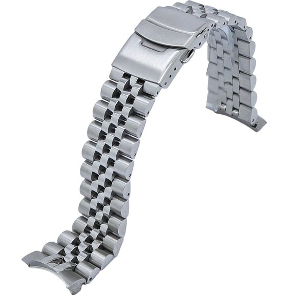 316L Solid Jubilee Stainless Steel Watch Band Made for Seiko 5 Sports SRPD - Picture 2 of 5